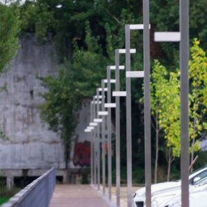 Poste Girafa em led para vias públicas