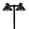 Poste Decorativo Chapéu Duplo Bulbo Led