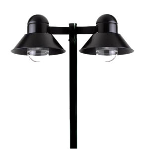 Poste Decorativo Chapéu Duplo Bulbo Led
