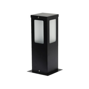 Balizador para jardim 4 faces retangular em alumínio led
