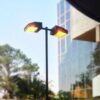 Poste Telecônico reto engastado em aço galvanizado