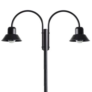 Poste Curvo Duplo Chapéu Dalila Preto